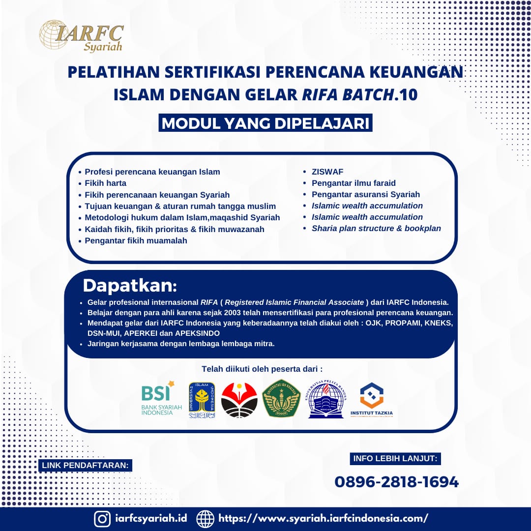 Workshop Islamic Financial Planning level Basic Batch 10