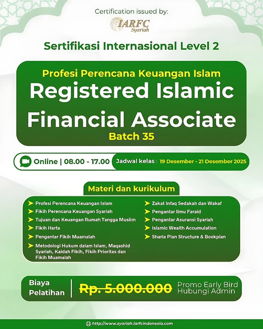 Workshop Islamic Financial  Planning level Basic