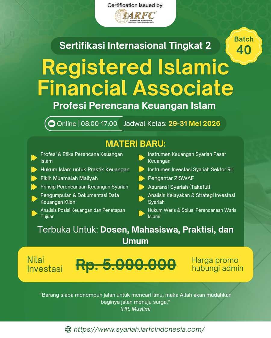 Workshop Islamic FinancialPlanning level Basic