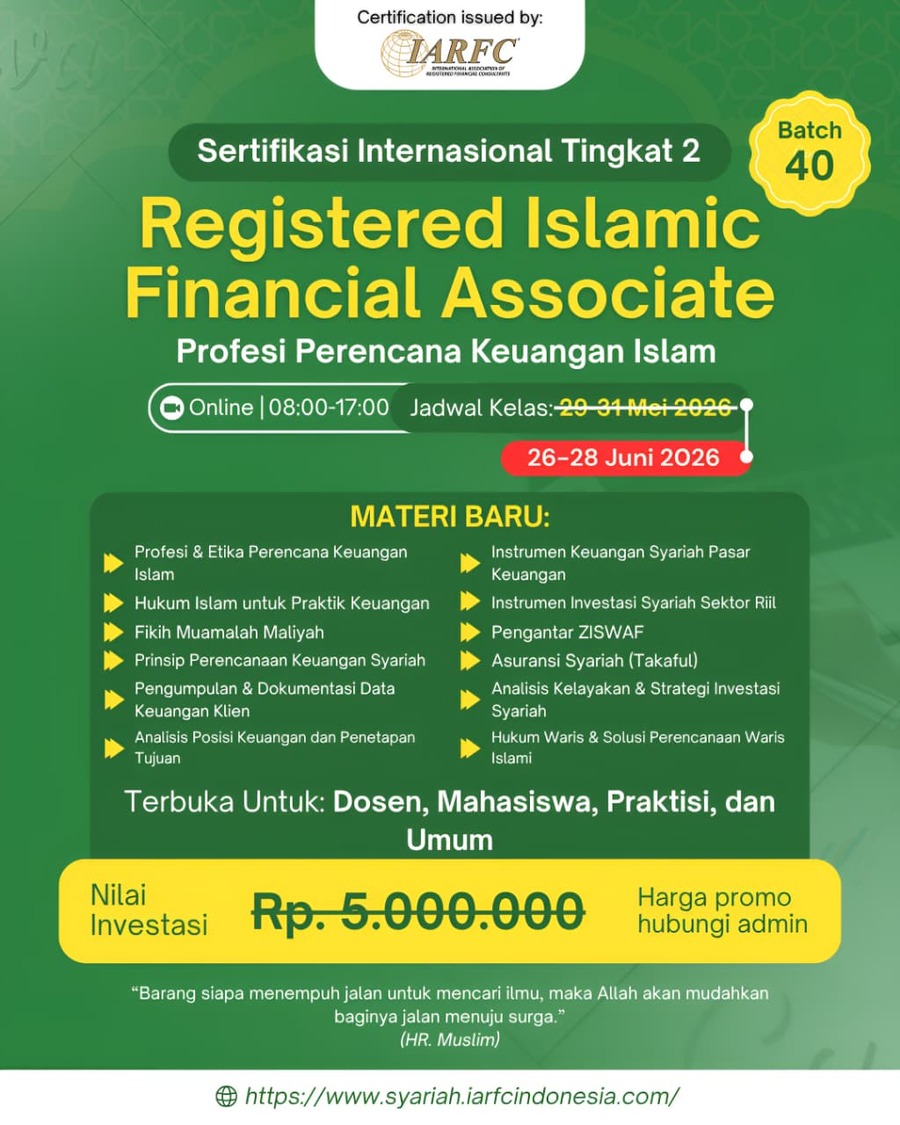 Workshop Islamic Financial Planning level Basic