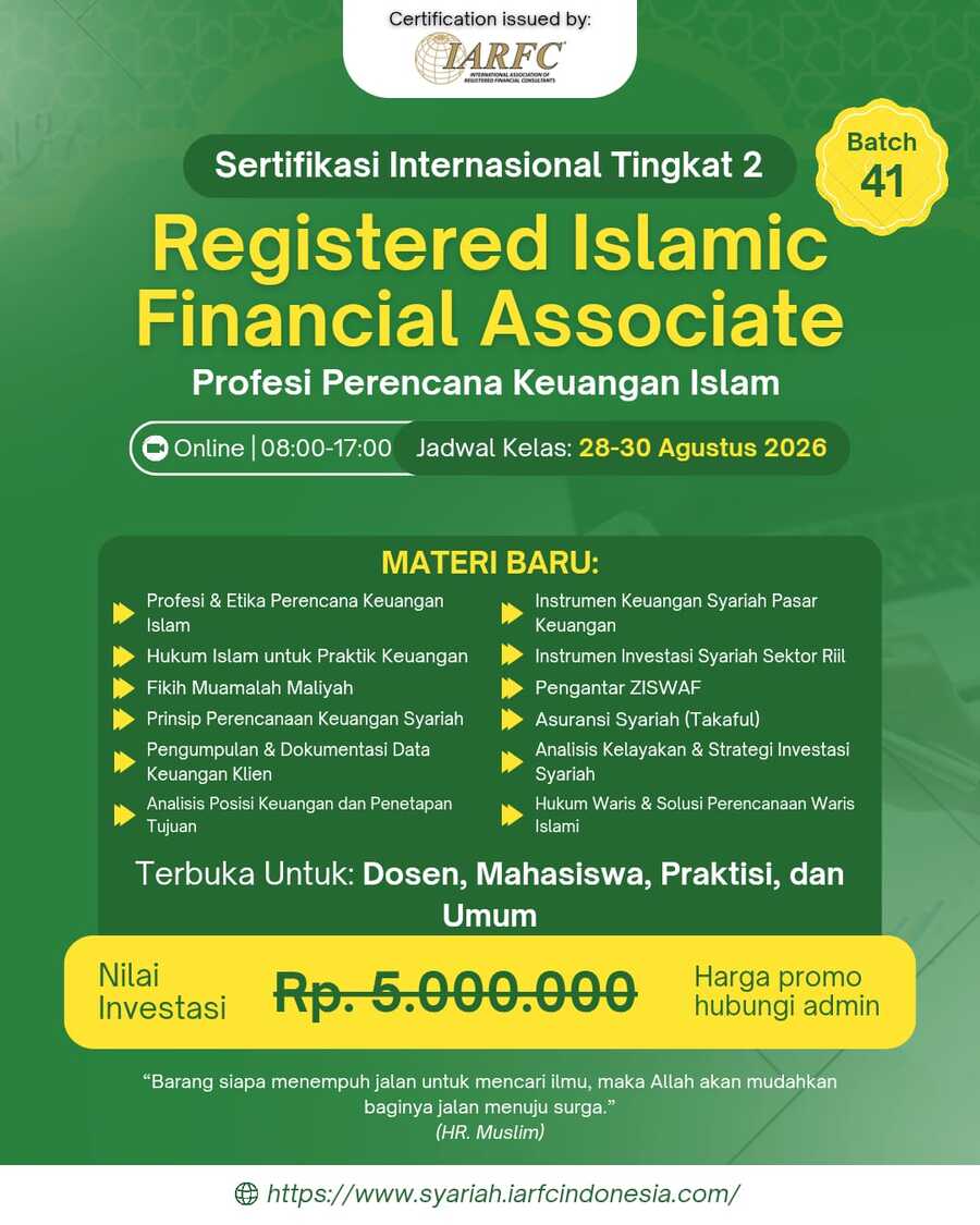 Workshop Islamic FInancial Planning level Basic