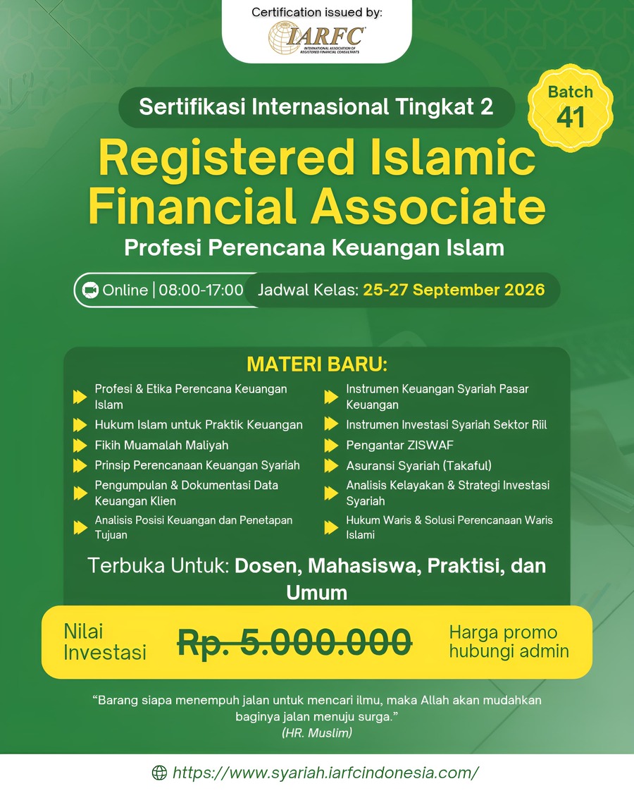Workshop Islamic FInancial Planning level Basic